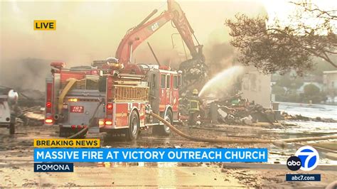 Victory outreach pomona - Firefighters Sunday knocked down a second-alarm fire at a church in Pomona, authorities said. Firefighters dispatched at 2:47 a.m. to Victory Outreach Pomona, 177 W. Monterey Ave., had the fire ...